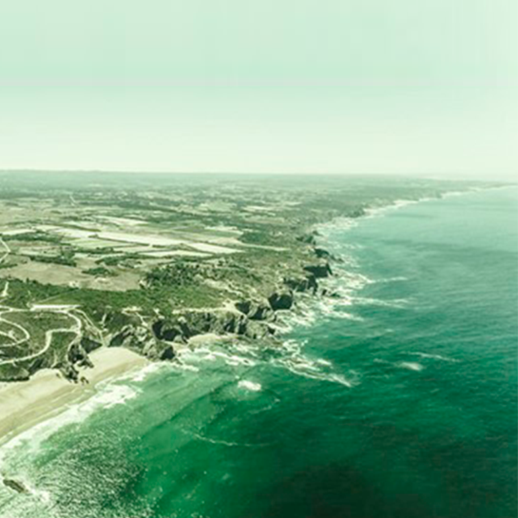 fotografia aérea da costa portuguesa (Odeceixe)